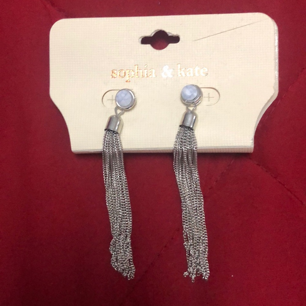 Sterling silver dangling earrings ❤️